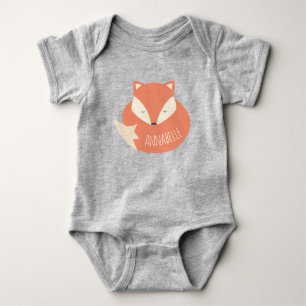 Body Cute renard couché personnalisé