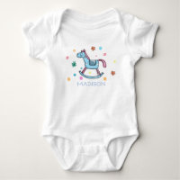 Cute Rocking Horse and Dots Personnalisé
