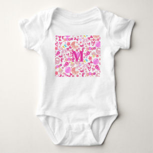 Body Cute Rose Baby Girl Nursery Motif personnalisé