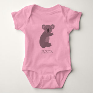 Body Cute rose et gris koala ours filles vêtements bébé