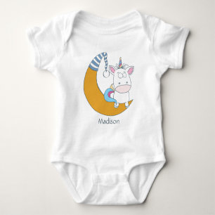 Body Cute Unicorn nom personnalisé vêtements pour enfan