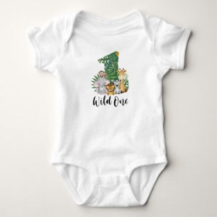 Body Cute Wild One 1er anniversaire Safari Jungle Baby