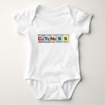 CuTeNeSS éléments périodiques baby romper