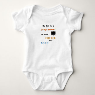 Body Dad is a progammer, le turns coffee into code