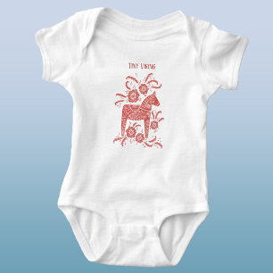 Body Dala suédois Cheval Rouge minuscule Viking