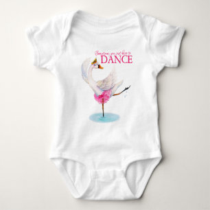 Body Danse swan ballerine whimsy art slogan vêtement