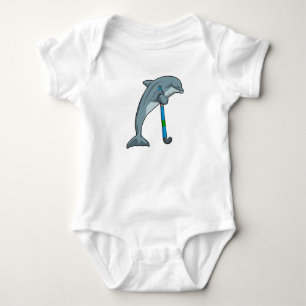 Body Dauphin à Hockey avec bâton de hockey