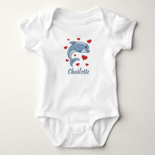Body Dauphin de bébé magique avec Coeurs d'amour