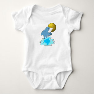 Body Dauphin nager avec lune
