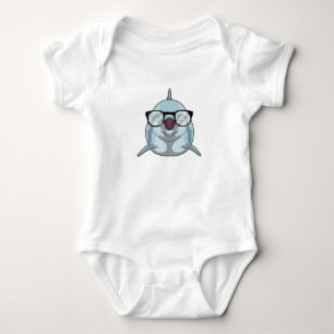 Body Dauphin Nerd avec lunettes