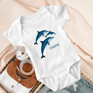 Body Dauphins bleus doux