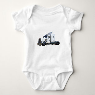 Body De blanc remorque de tracteur semi