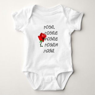 Body Déclinaison rose Deklination de latin rose de