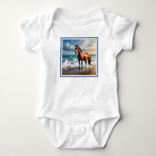 Body **"Démarche majestueuse : fier cheval brun sur la