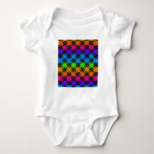 Body Dernier Edgy Colorful À damiers Rainbow Motif