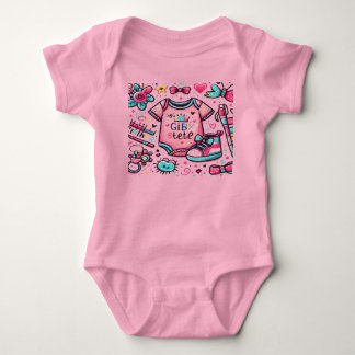 Body design mignon pour petite fille