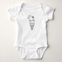 Dessin de cônes de crème glacée Cute Kawaii