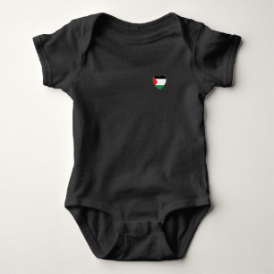 Body dessin graphique du pavillon de palestine mignon
