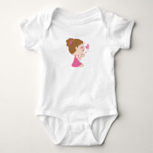 Body Dessin mignon pour fille et papillon