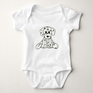 Body Dessin simple de contour de chien en peluche dalma