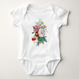 Body Dessin vintage : Roses du Bengale