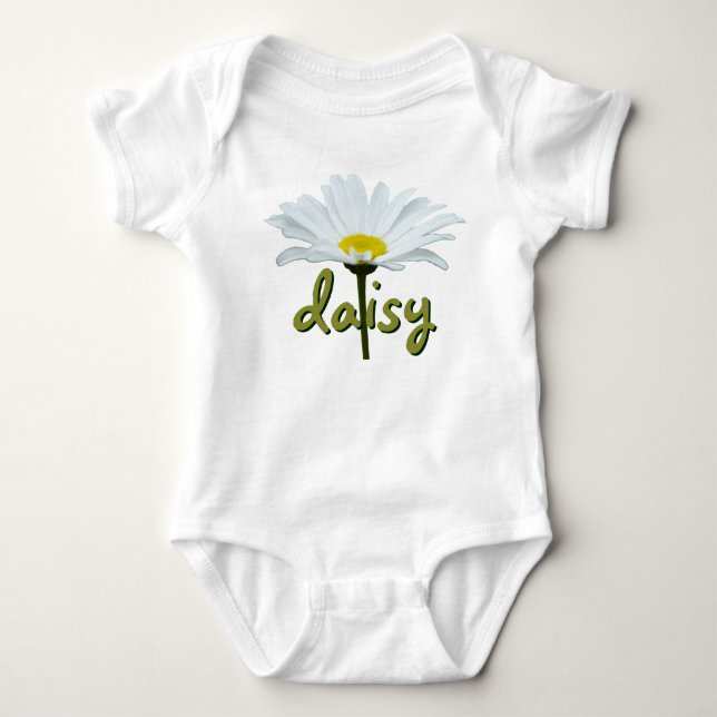 Body Dessus fait sur commande de bébé de fleur de (Devant)