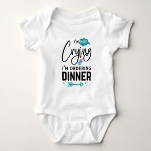 Body Dîner drôle de bébé unisexe pleurant