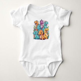 Body Dino Friends Smiling - Dinosau adorable et simple