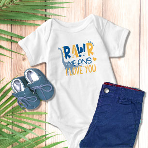 Body Dinosaur Rawr Signifie Que Je T'Aime Mignonne Garç