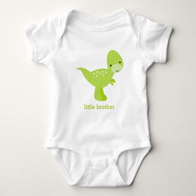 Body Dinosaure de bébé vert doux (Devant)