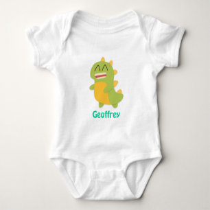 Body Dinosaure mignon et heureux pour bébé garçon
