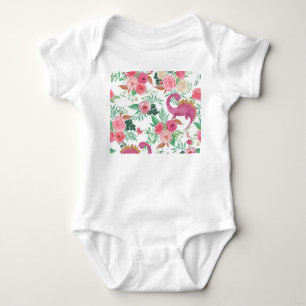 Body Dinosaures Vintage motif floral
