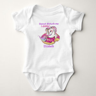 Body Donut Disturb Me I Chillin Baby Unicorn Cadeau