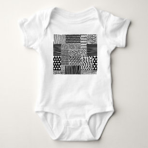 Body Doodle noir blanc : Ethnic Seamless