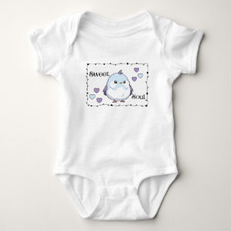 Body Douce Âme - Joli Oiseau Bleu Kawaii