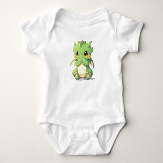 Body Dragon Bébé Vert (Devant)