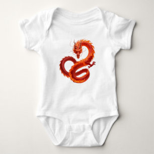 Body Dragon de Feu Rouge Art Conception de Dragon de