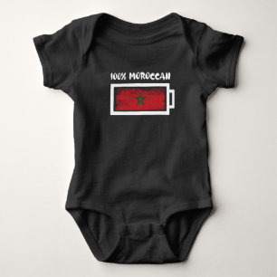Body Drapeau à 100 % marocain