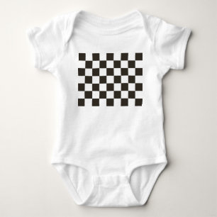 Body Drapeau À damiers (noir et blanc) (Motif du vérifi