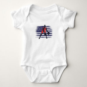 Body Drapeau américain du vanneur de basket-ball Jersey