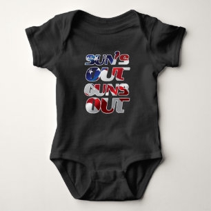 Body Drapeau américain patriotique Awesome Suns out Gun