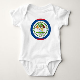 Body Drapeau Belize Bébé Jersey Bodysuit