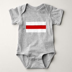 Body Drapeau biélorusse (rouge et blanc)