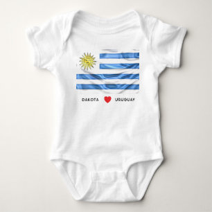 Body Drapeau de coeur de la coutume I de l'Uruguay