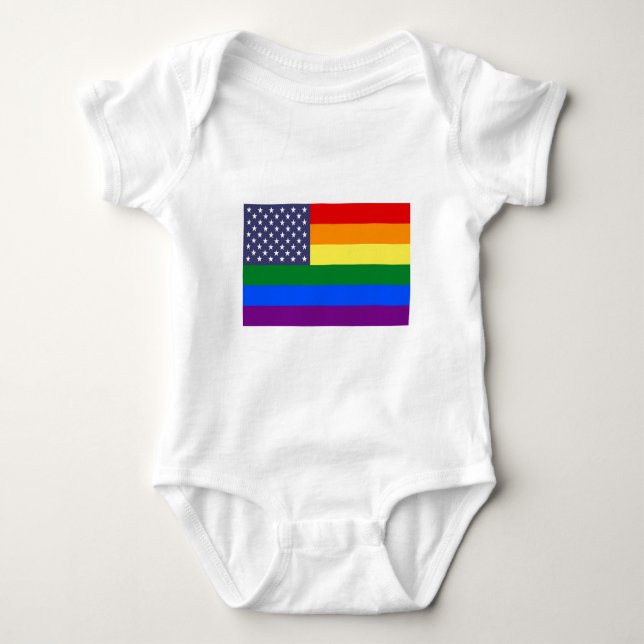 Body Drapeau de fierté d'arc-en-ciel des USA (Devant)