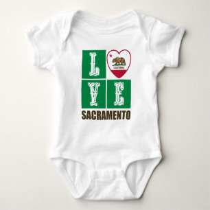 Body Drapeau d'État de Californie Heart Sacramento
