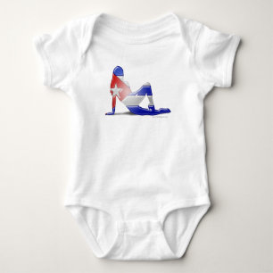 Body Drapeau Silhouette de fille cubaine