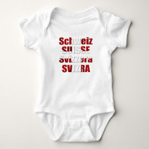 Body Drapeau suisse de cadeau de langues officielles de
