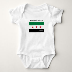Body Drapeau syrien "Fabriqué avec amour" en Syrie