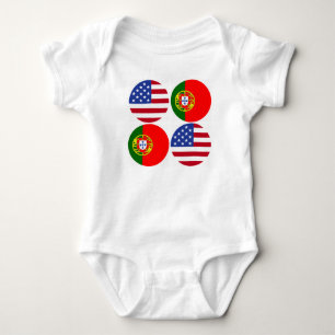 Body Drapeaux américains portugais